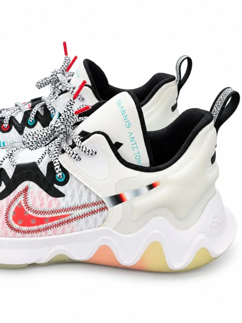 Nike Giannis Immortality Force Field White Multi  Rare Big Size 17 Hypebeast